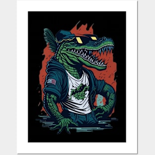 Crocodile hip hop Posters and Art